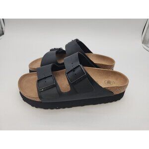 Birkenstock  Papillo Arizona Platform Vegan black.  Size 39 (US 8) Women
